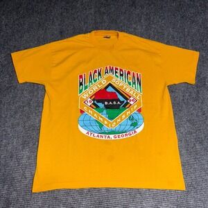 1996 Black American World Softball Championship T Shirt Mens XL Atlanta Georgia